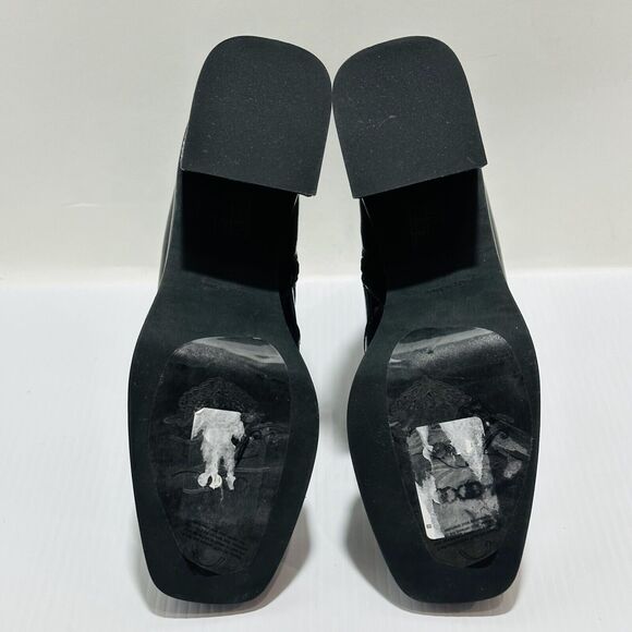 Free People Ruby Women's 41/ 10 Platform Bootie Black Patent Leather NWOB - Picture 9 of 12